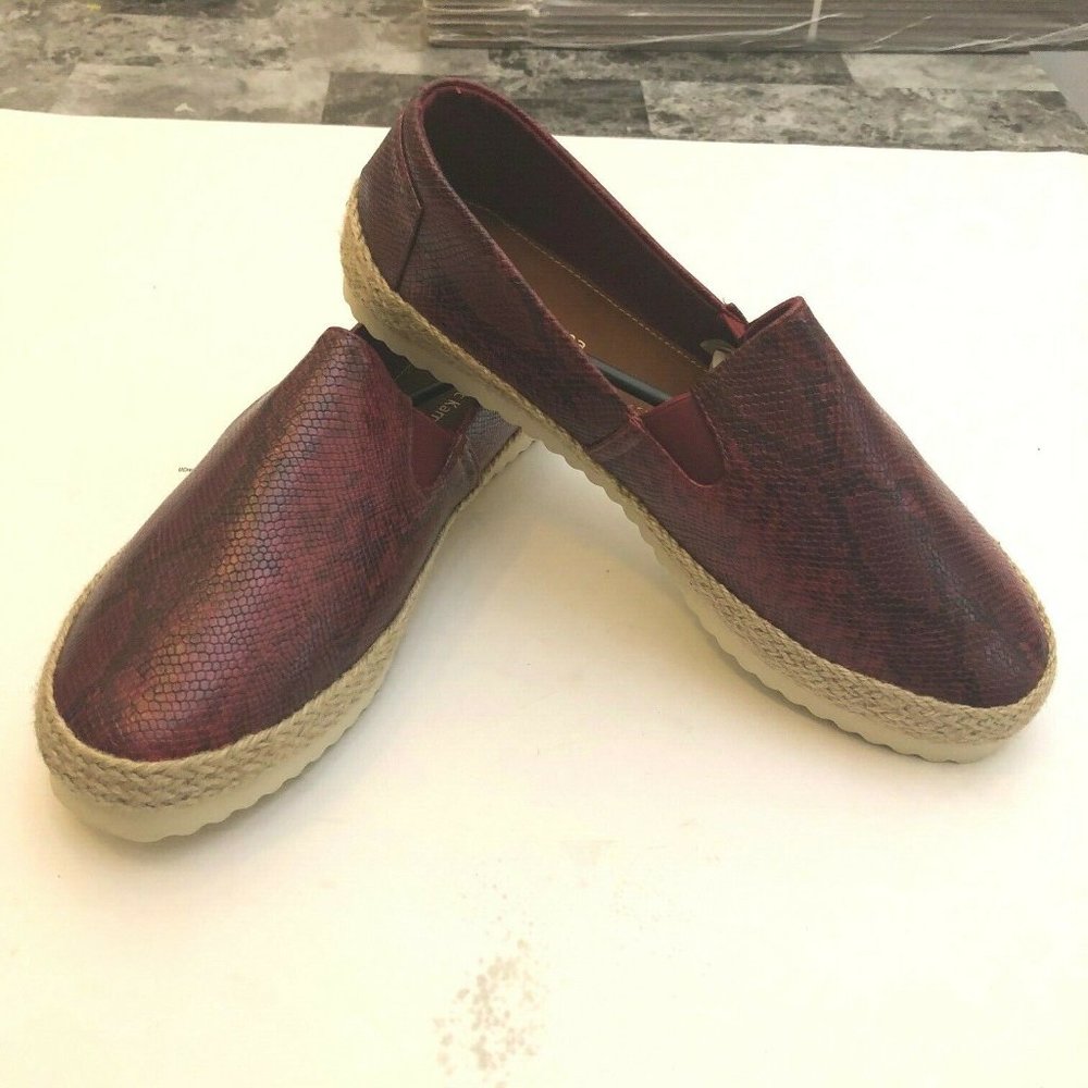 NEW Electric Karma Lola Espadrille Textured Snakeskin Size 11 Sustainable Shoes